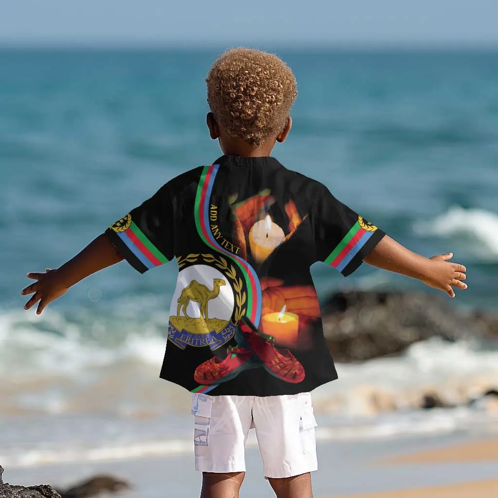 Personalized Afro-Eritrea Maelti Siwuat Kid Hawaiian Shirt Candle Vigil Glory To Our Martyrs Eritrea LT9
