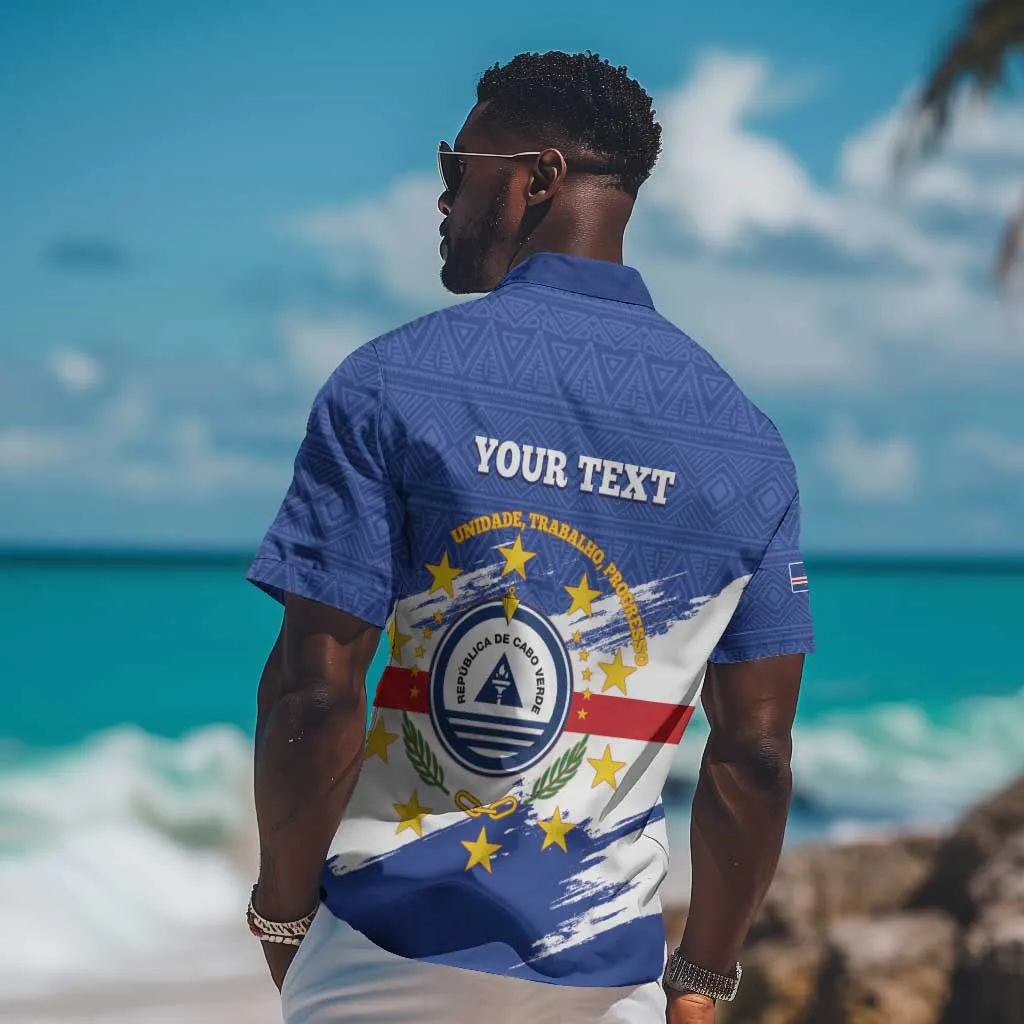Personalized Cape Verde Hawaiian Shirt Coat Of Arms - African Pattern LT14