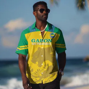 Personalized Gabon Football Hawaiian Shirt Allez Les Pantheres LT14