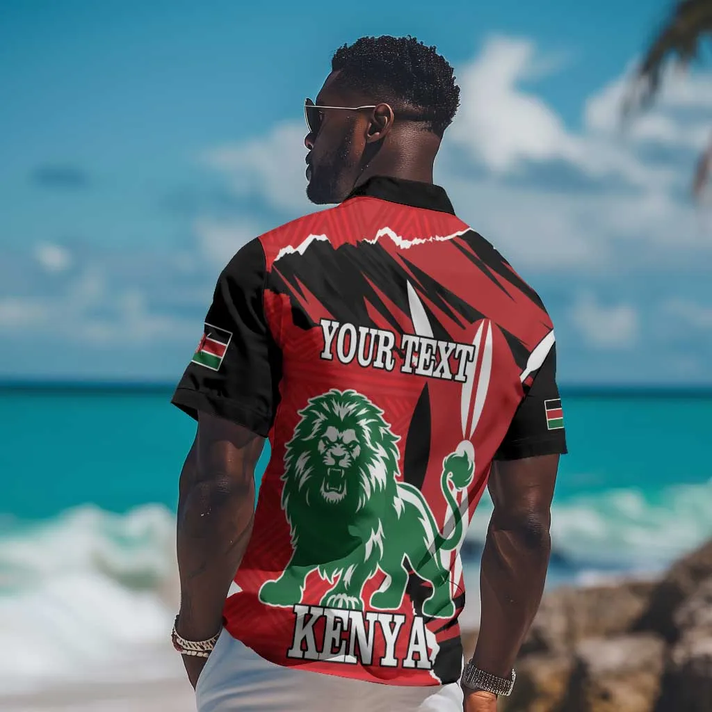 Personalized Jamhuri Day 1963 Hawaiian Shirt Angry Lion With African Shield LT18