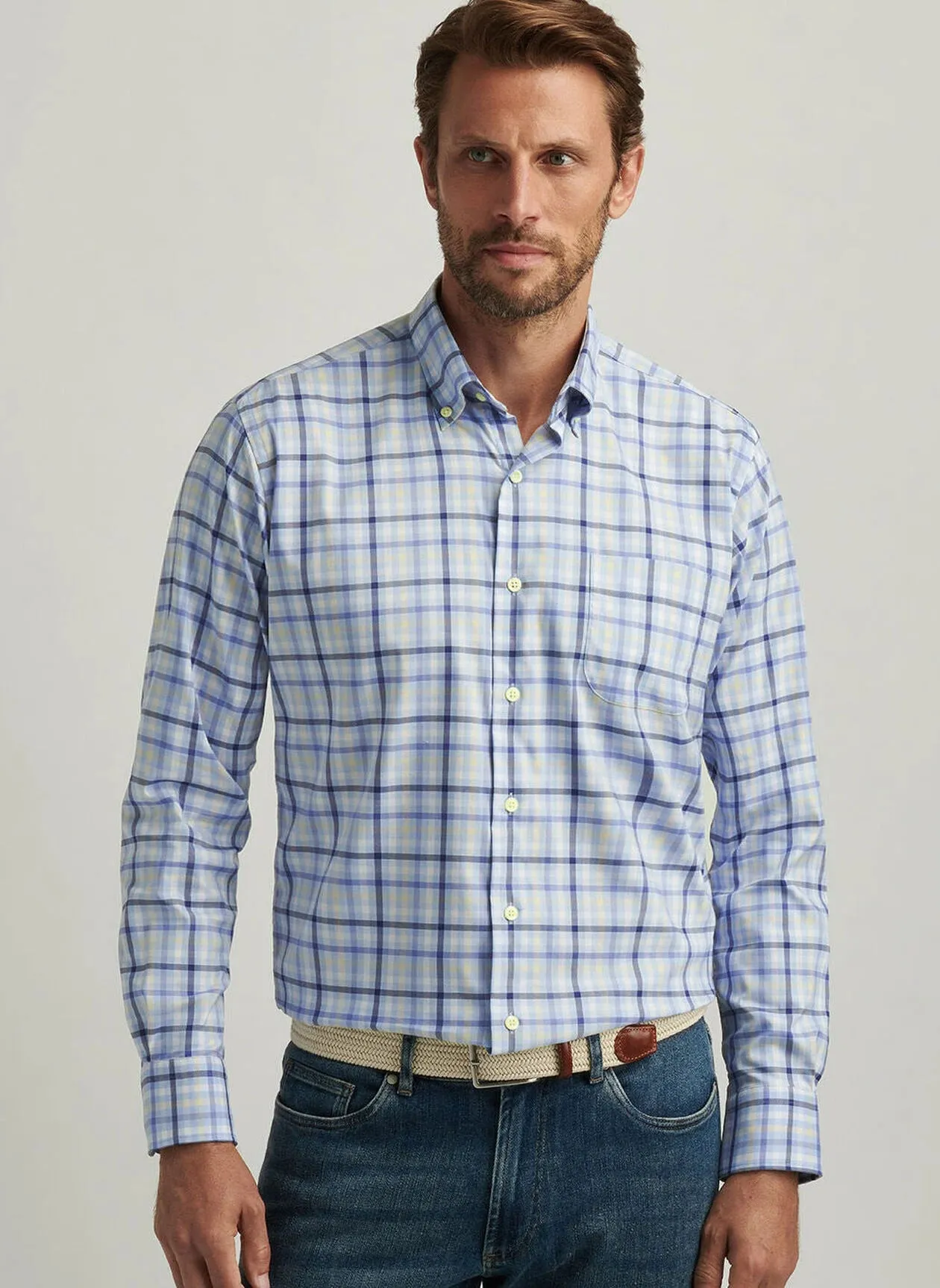 Peter Millar Chambly Crown Lite Cotton-Stretch Sport Shirt