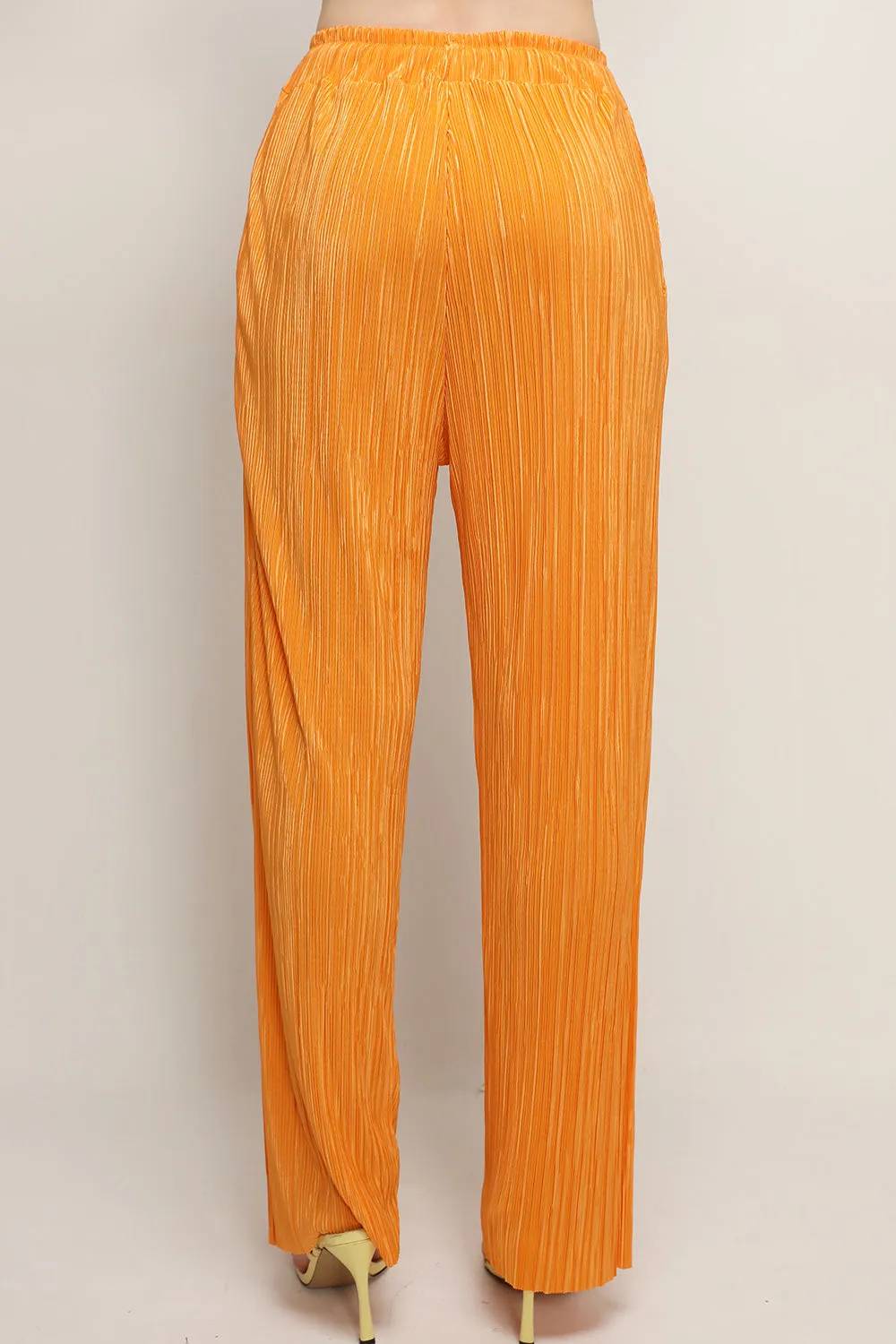 Peyton Crinkled Pleated Pants