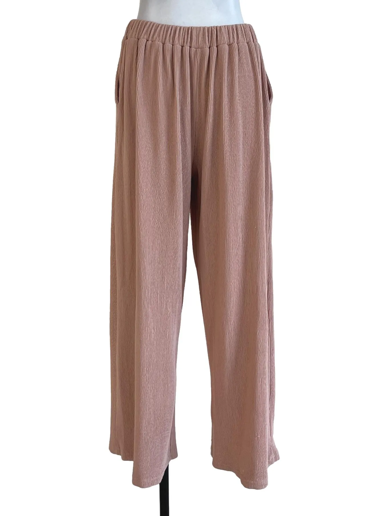 Pink Pleated Pants