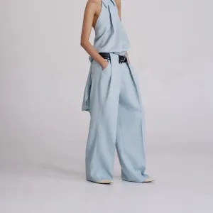 Pleated Linen Trousers