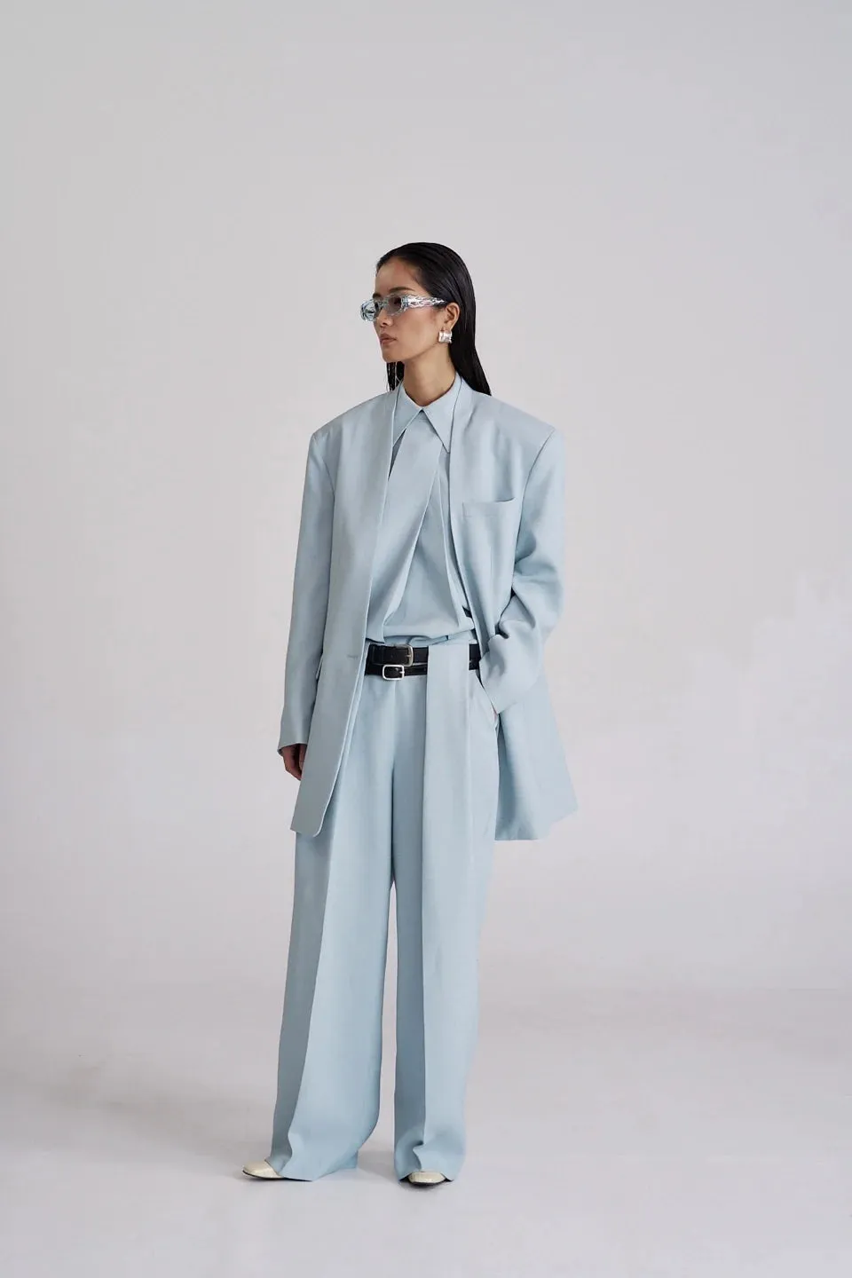 Pleated Linen Trousers