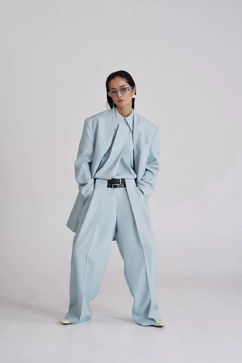 Pleated Linen Trousers