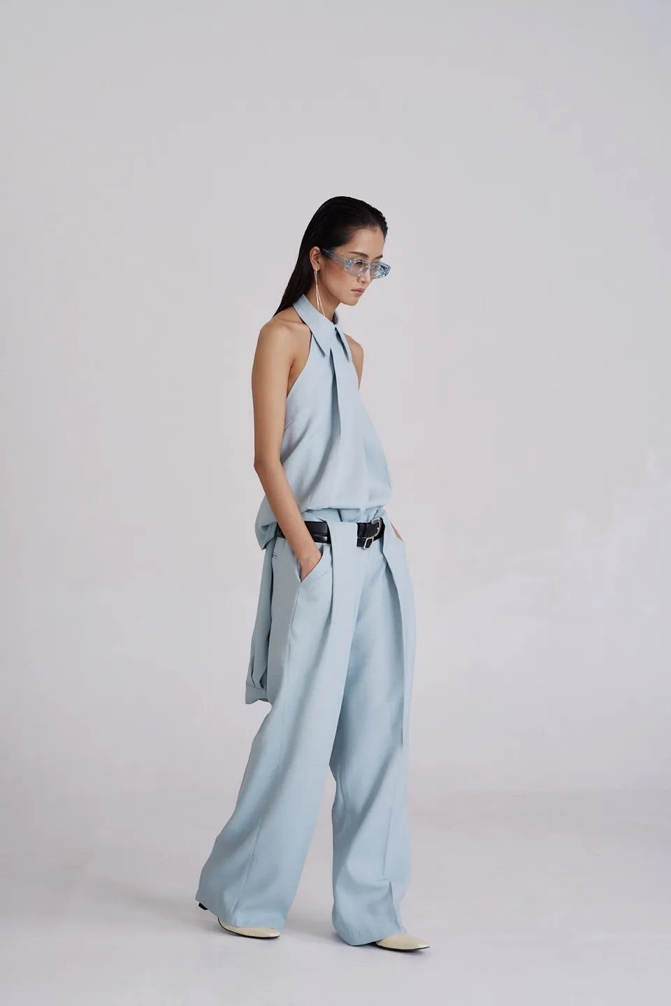 Pleated Linen Trousers