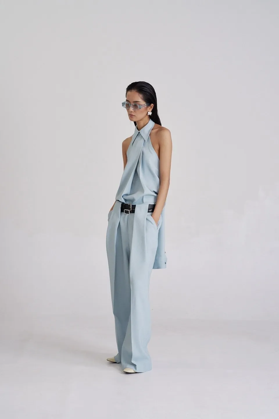 Pleated Linen Trousers