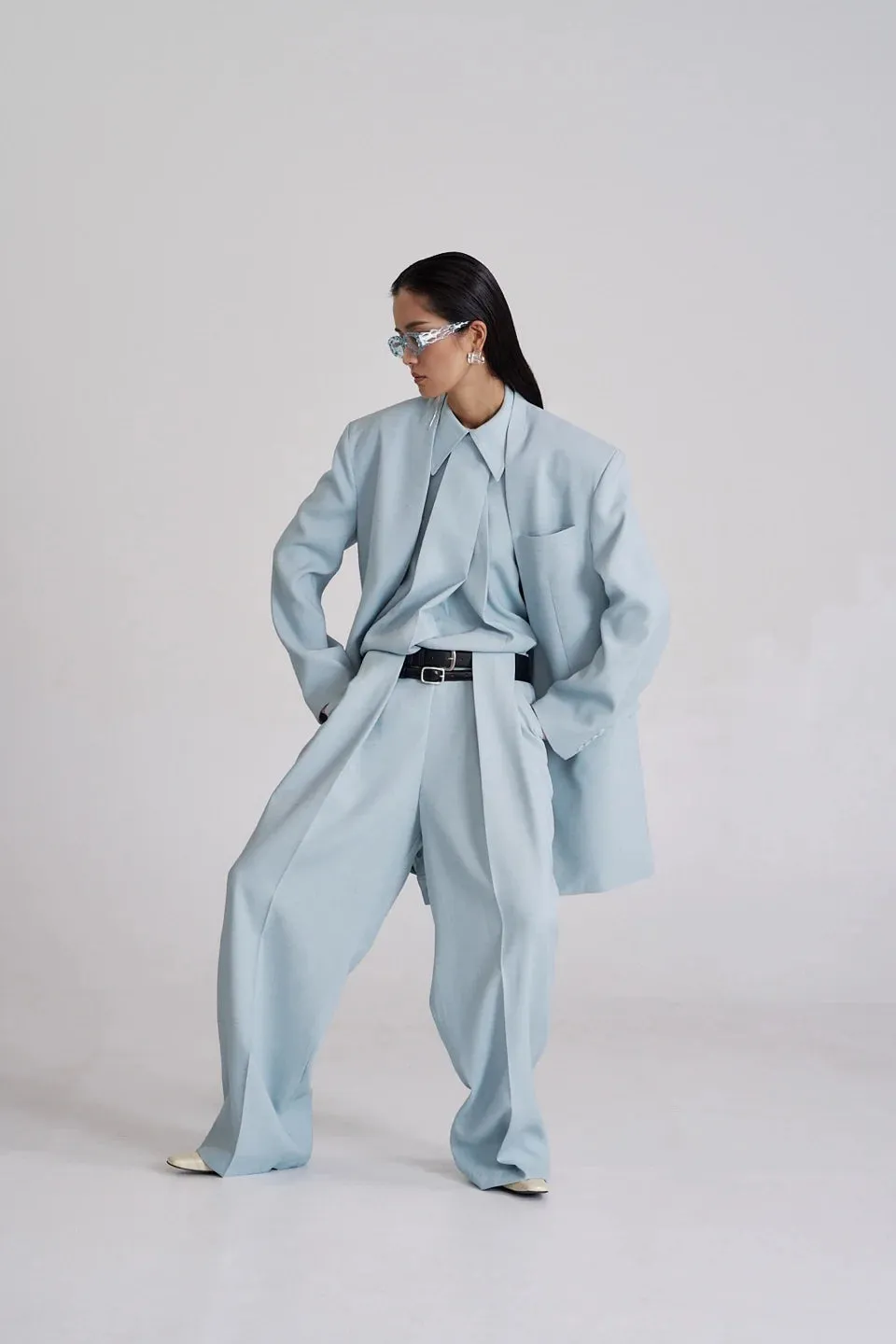 Pleated Linen Trousers