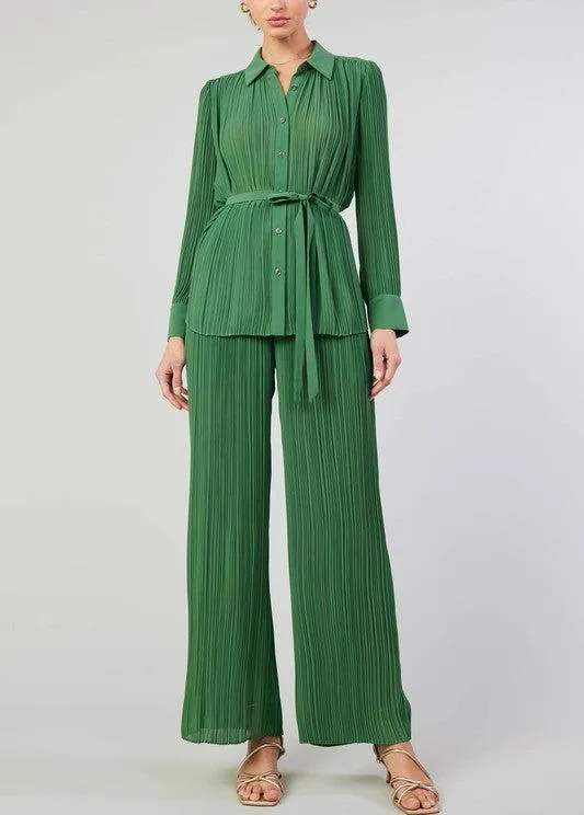 Pleated Pullover Pant