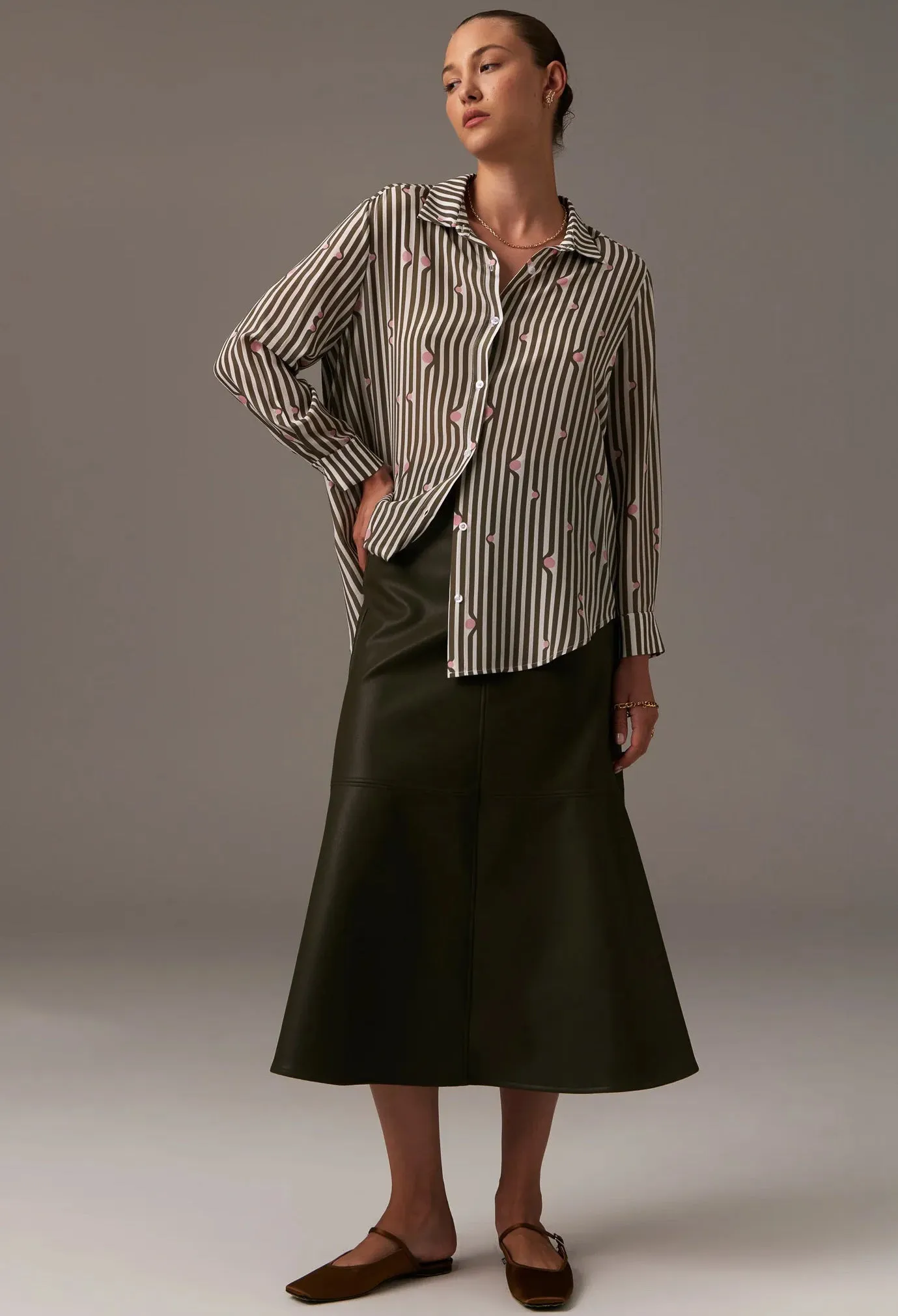 Pol Clothing. - Gumball Silk Shirt