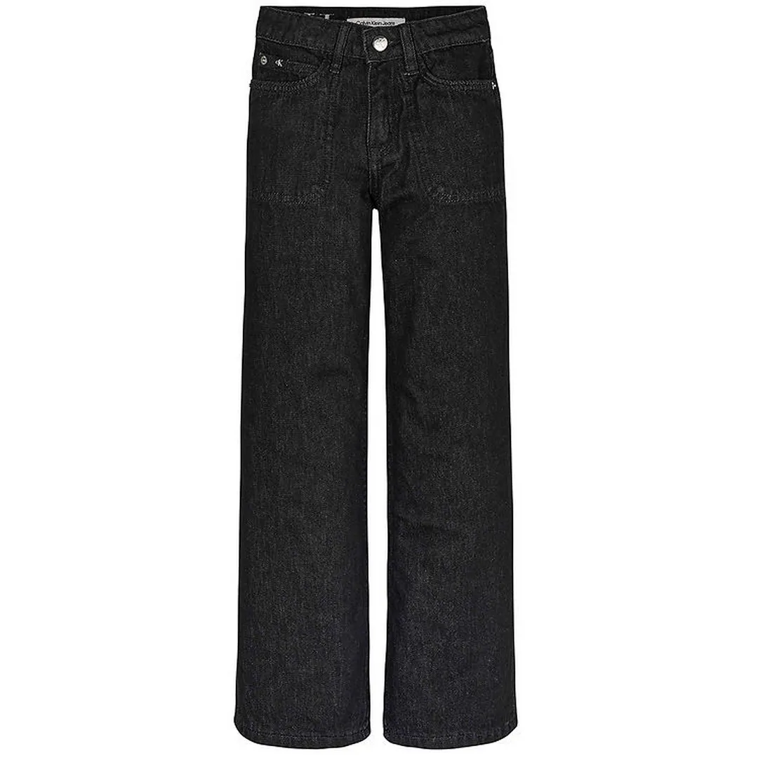 R Wide Leg Black