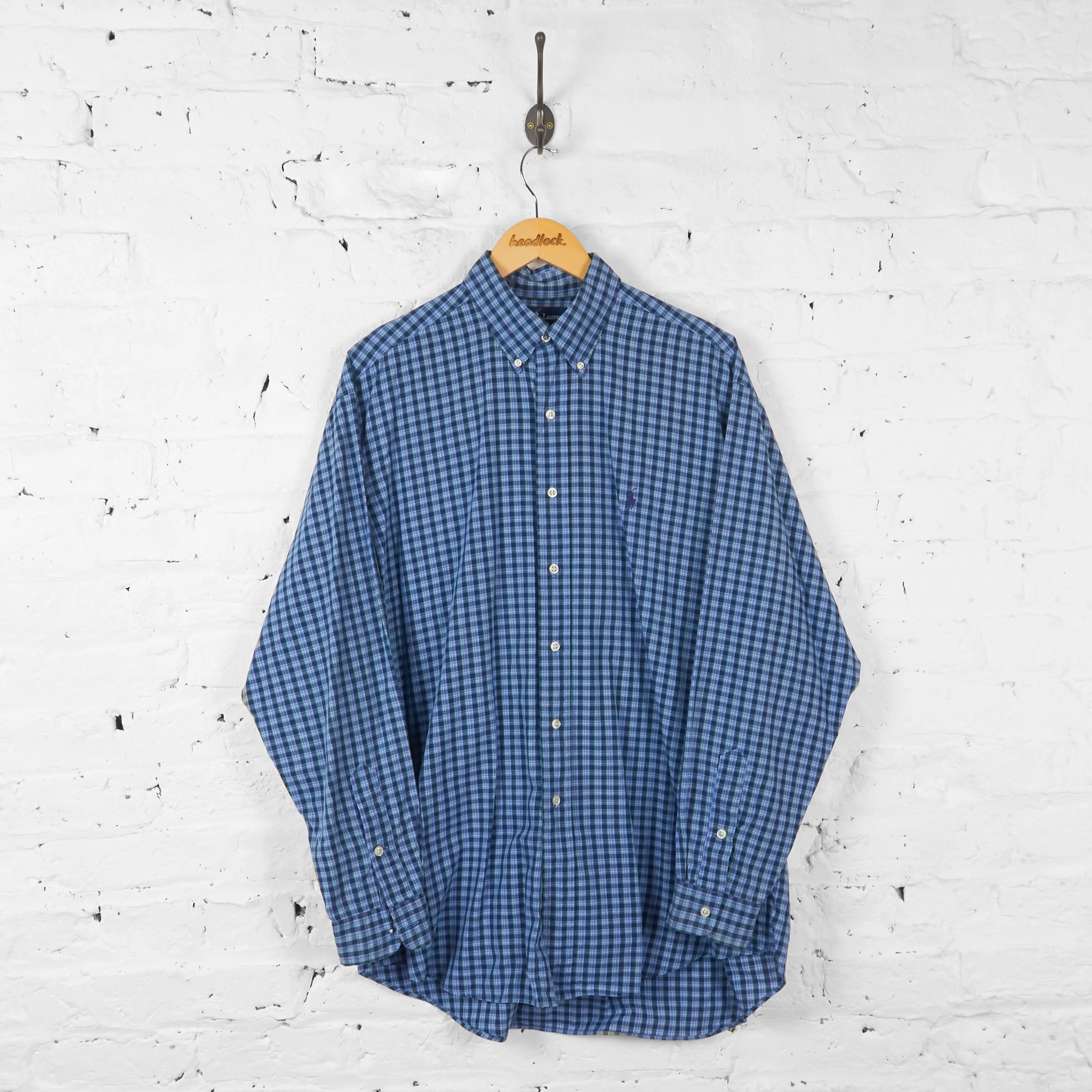 Ralph Lauren Blake Check Shirt - Blue - L
