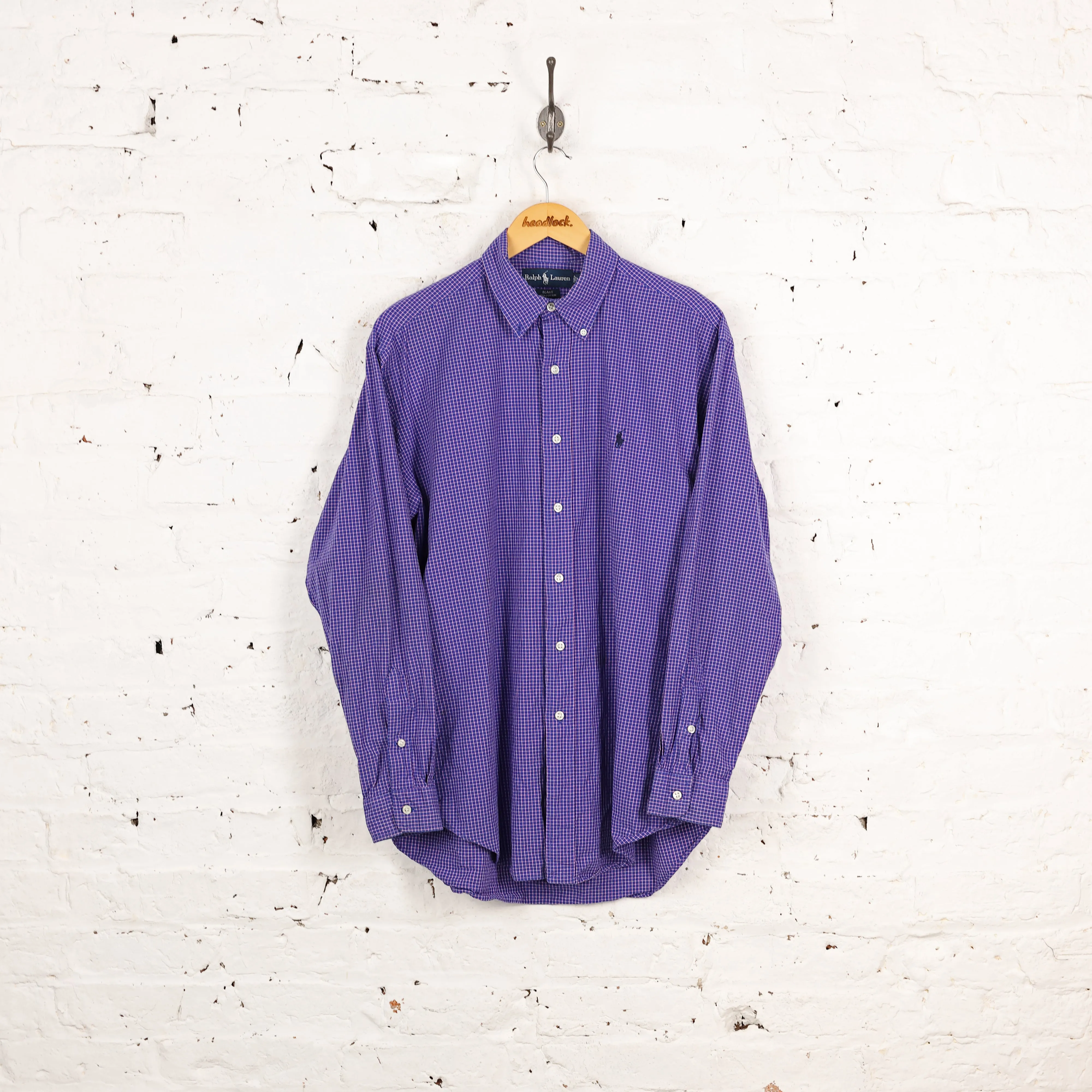 Ralph Lauren Blake Check Shirt - Blue - M
