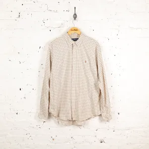 Ralph Lauren Custom Fit Check Shirt - White - XL