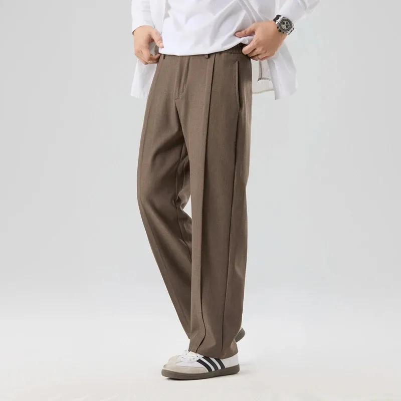 Randolph - Straight Leg Pleated Pants
