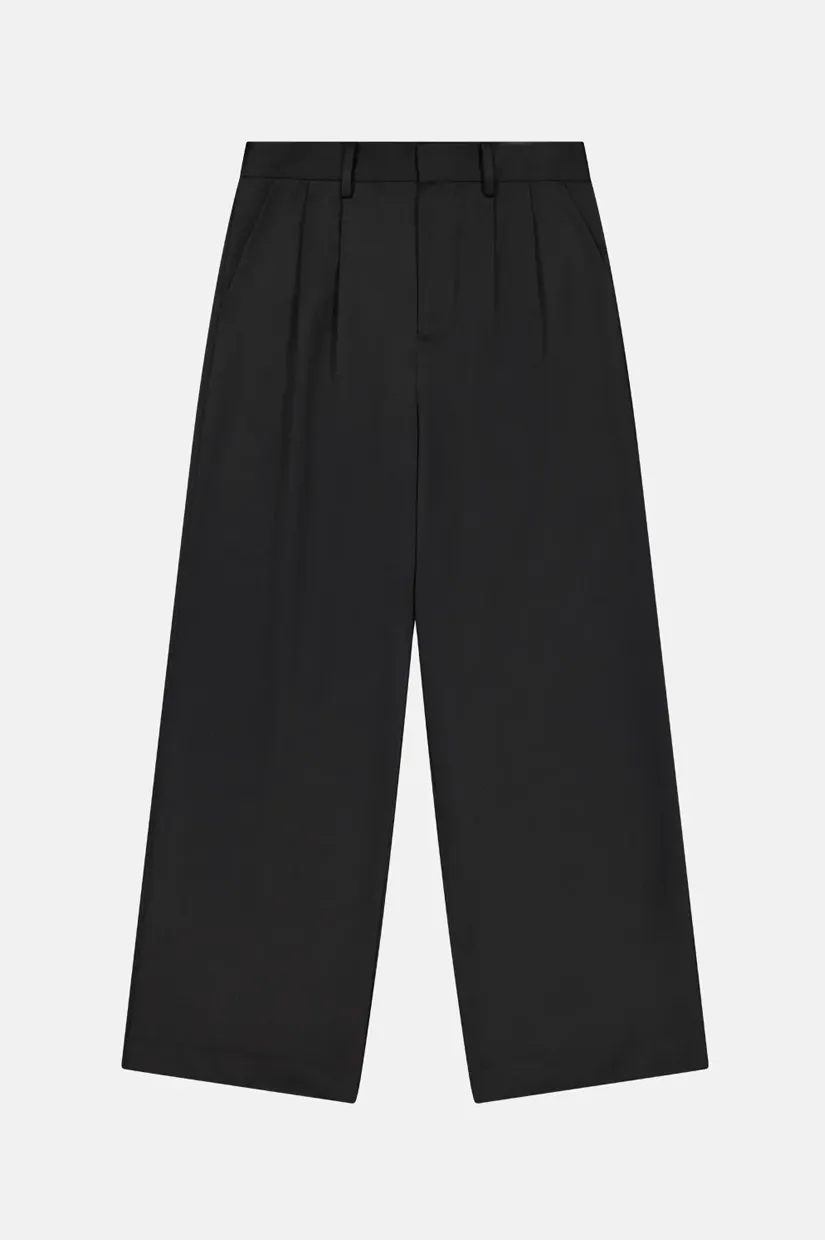 Rebe Double Pleated Trouser - Black