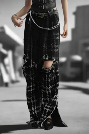Rebel Plaid Shred Pants