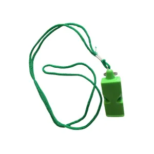 Referee Umpire Officials - Duty Whistle   Bonus Lanyard Green