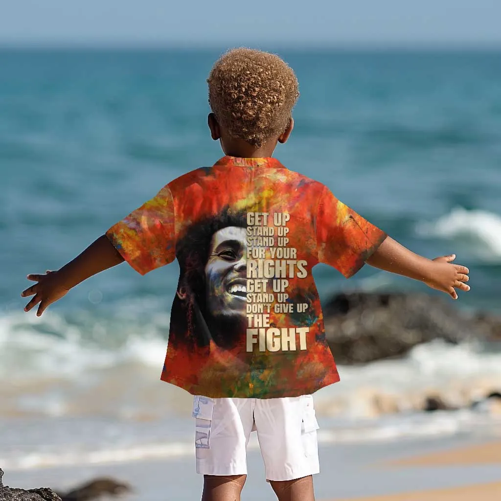 Reggae Legend Bob Kid Hawaiian Shirt Retro Style DT02