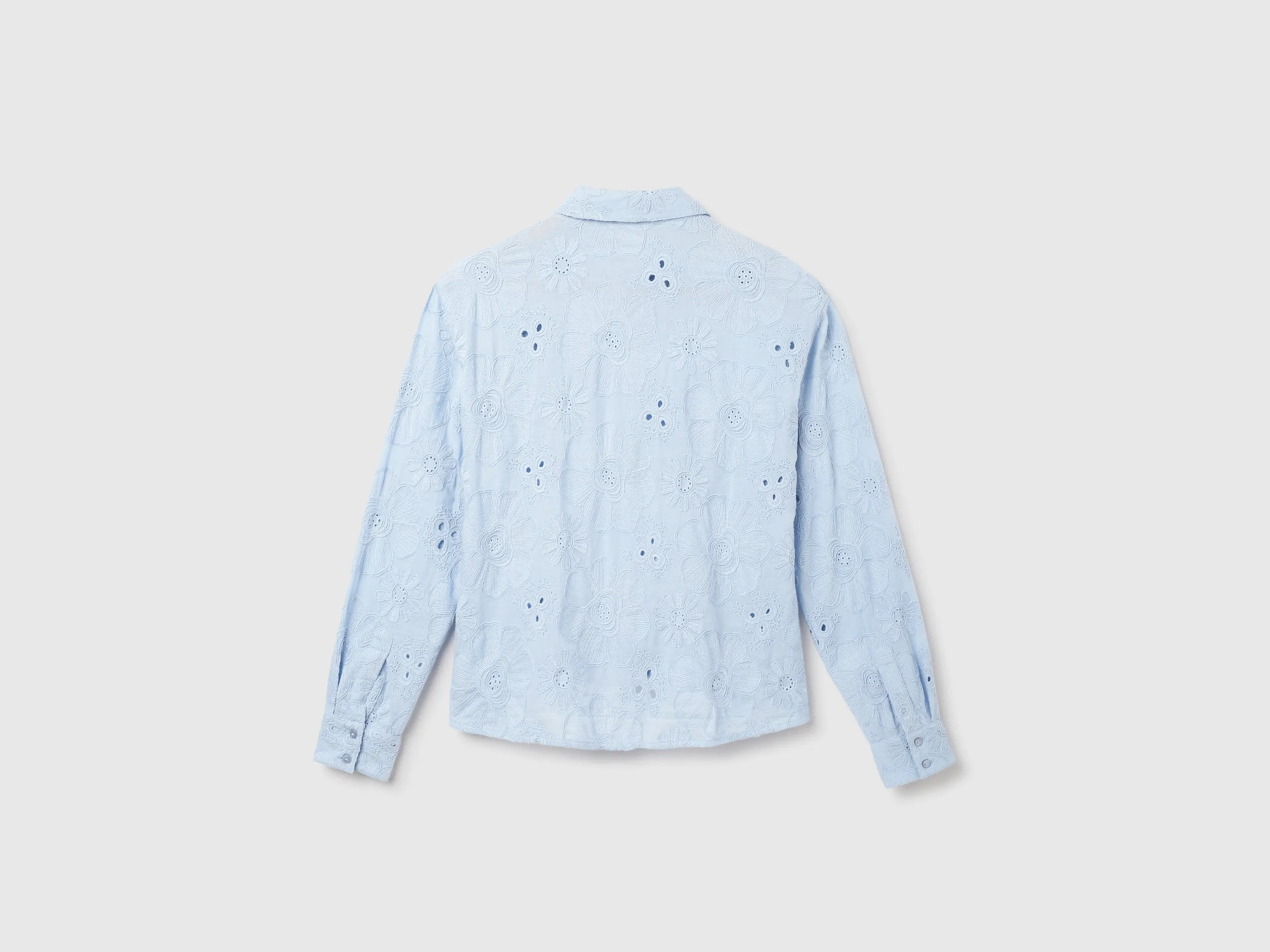 Regular Fit Spread Collar Embroidered Shirts