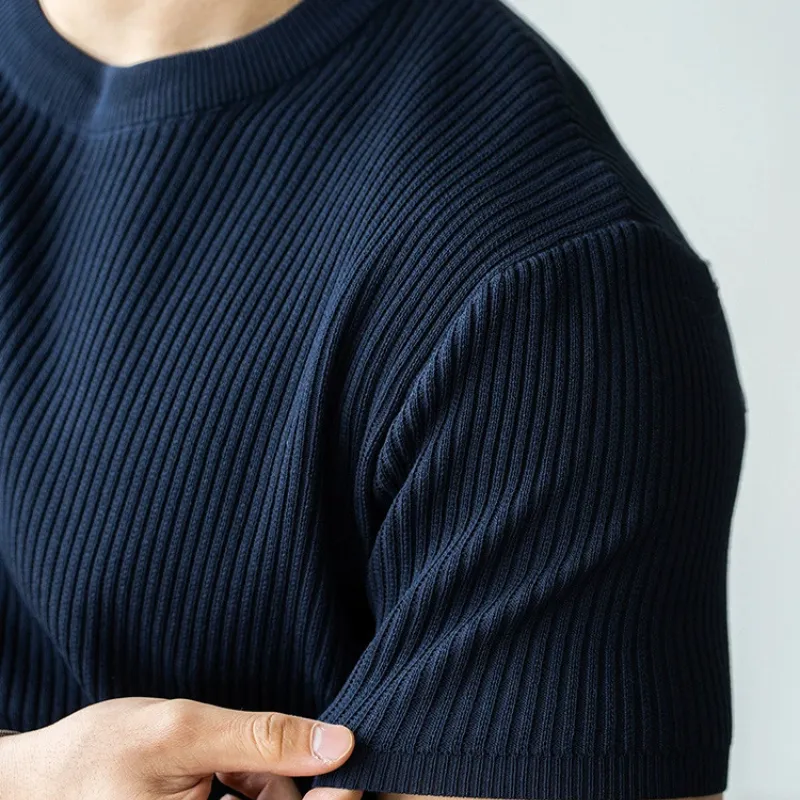 Ribbed Knit Tee