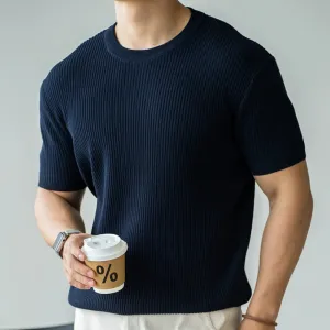 Ribbed Knit Tee