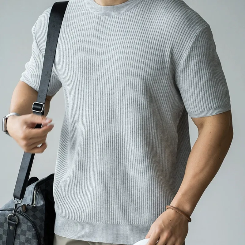 Ribbed Knit Tee