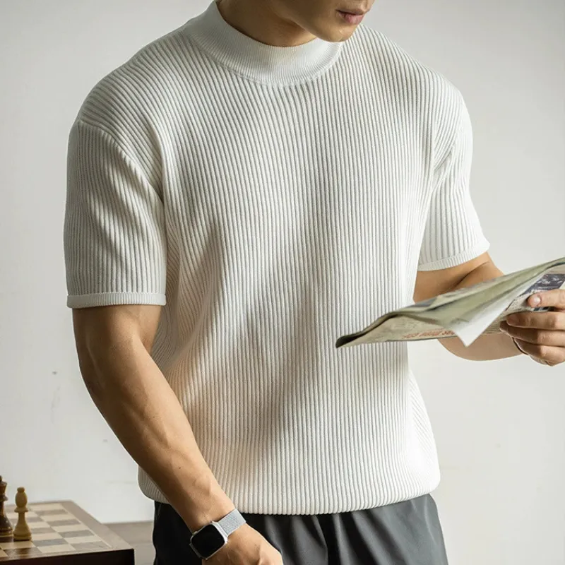 Ribbed Knit Tee