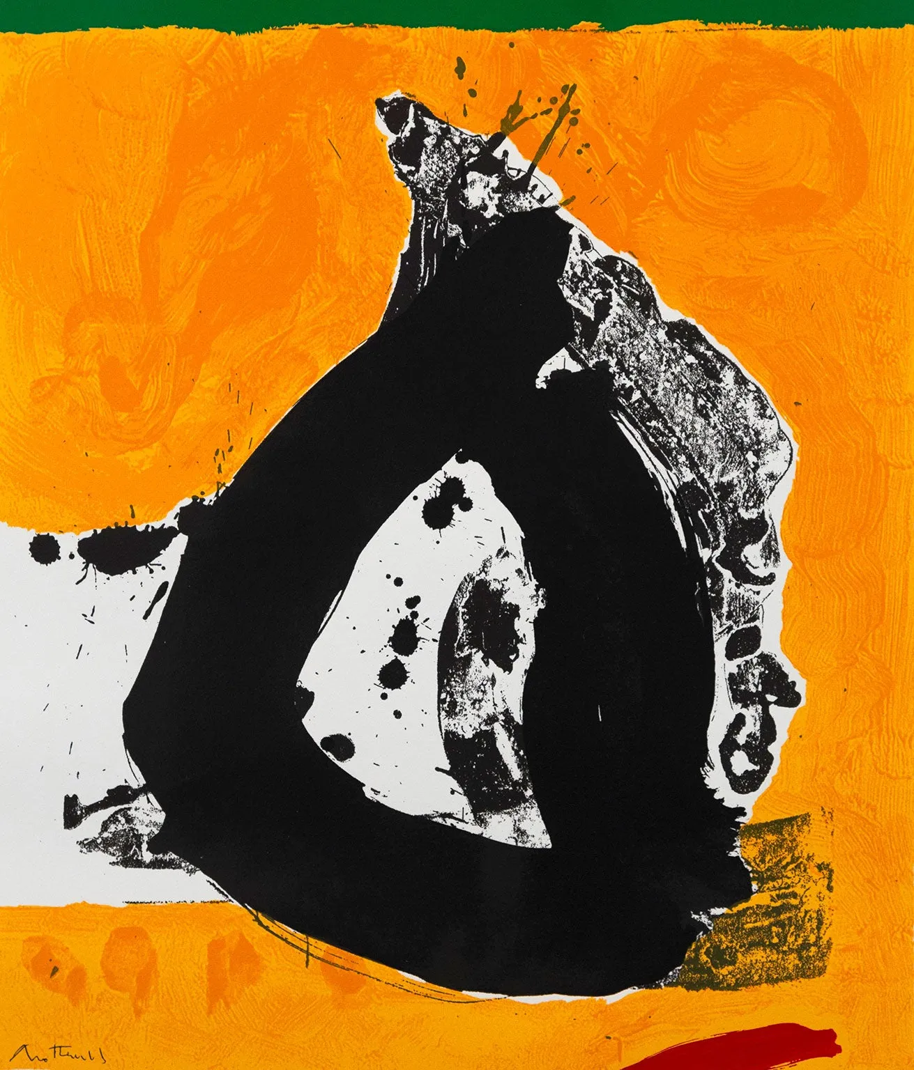 ROBERT MOTHERWELL "BASQUE SUITE #4" SCREENPRINT, 1972
