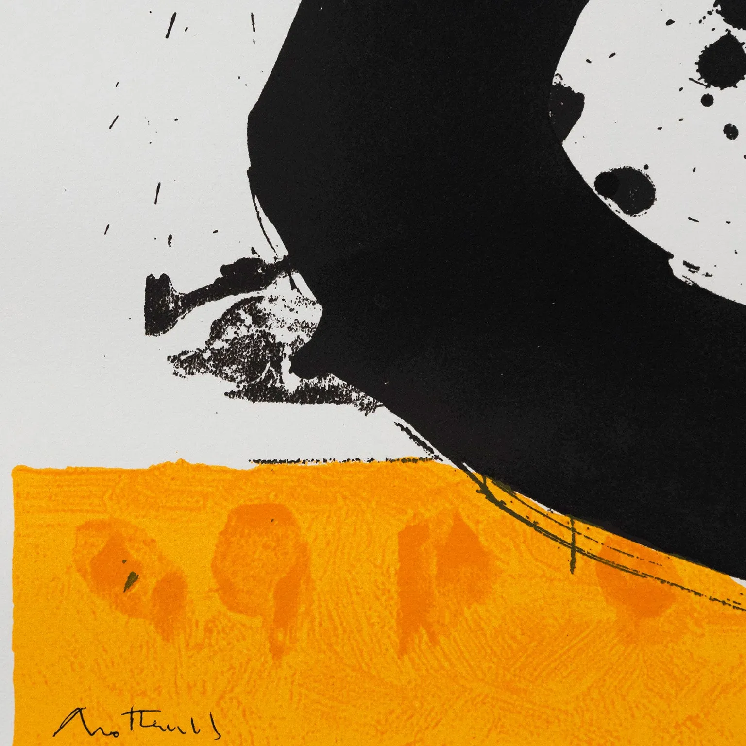 ROBERT MOTHERWELL "BASQUE SUITE #4" SCREENPRINT, 1972