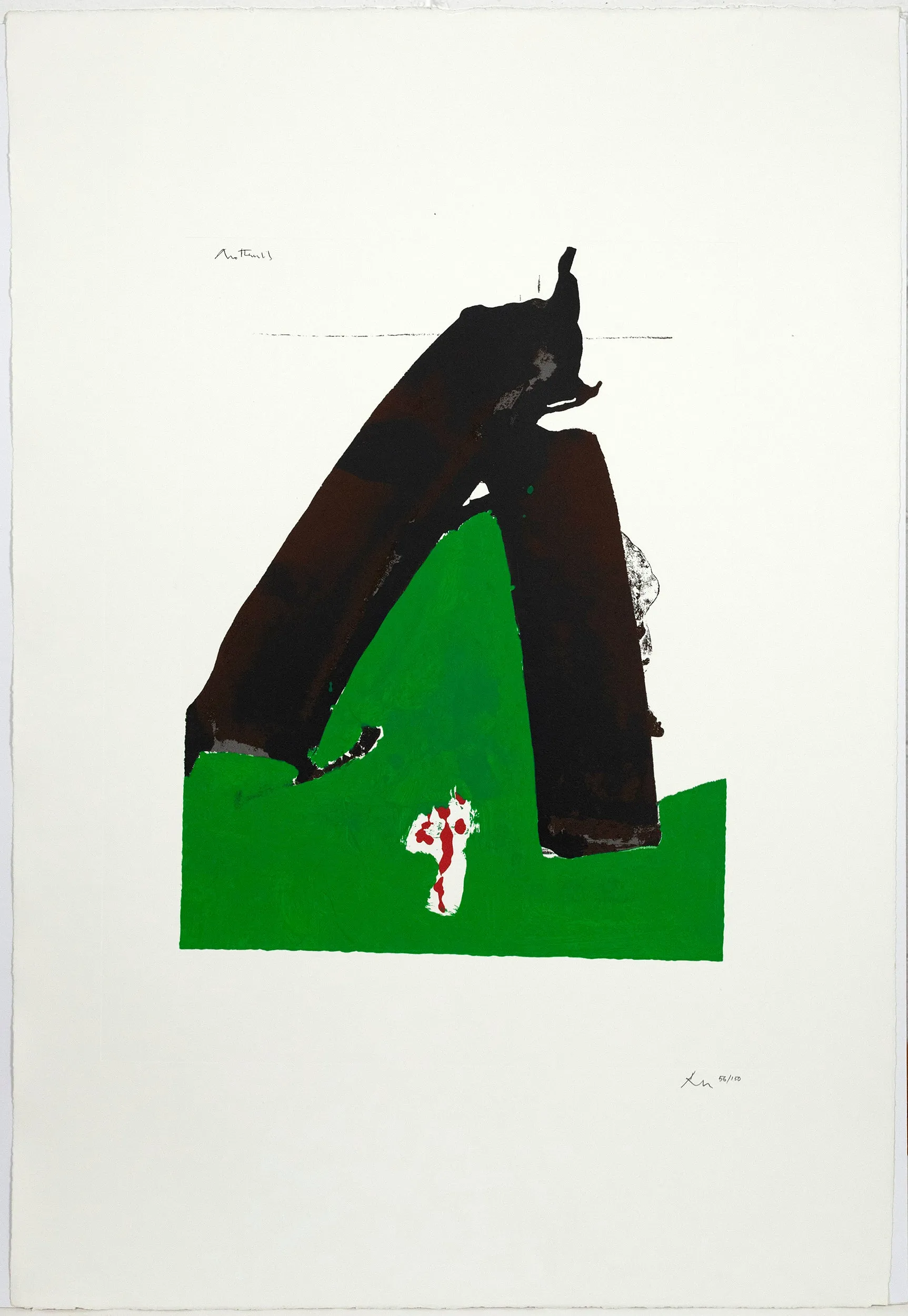 ROBERT MOTHERWELL "BASQUE SUITE" SCREENPRINT, 1971