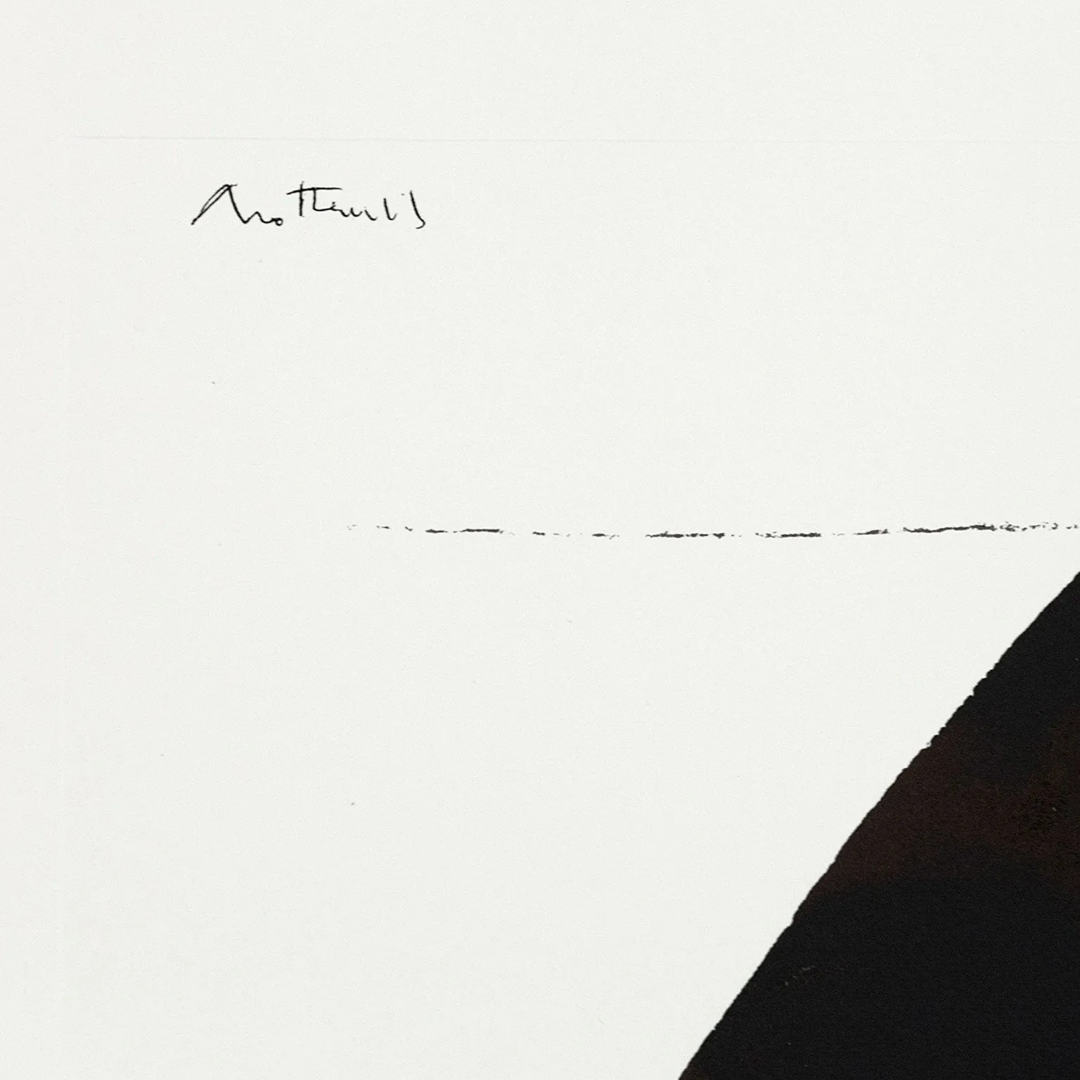 ROBERT MOTHERWELL "BASQUE SUITE" SCREENPRINT, 1971