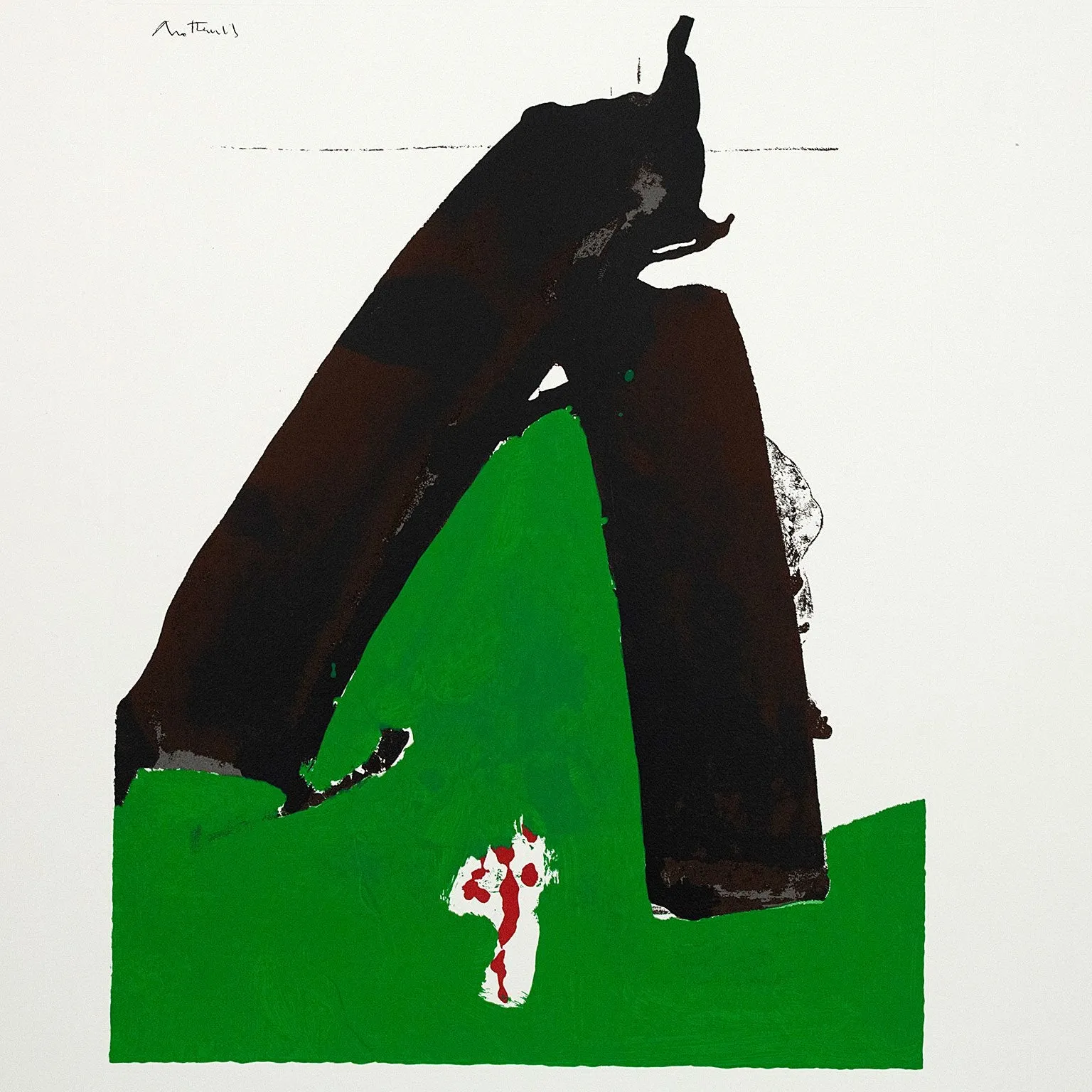 ROBERT MOTHERWELL "BASQUE SUITE" SCREENPRINT, 1971