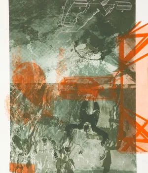ROBERT RAUSCHENBERG "BAIT (STONED MOON)" LITHOGRAPH, 1970