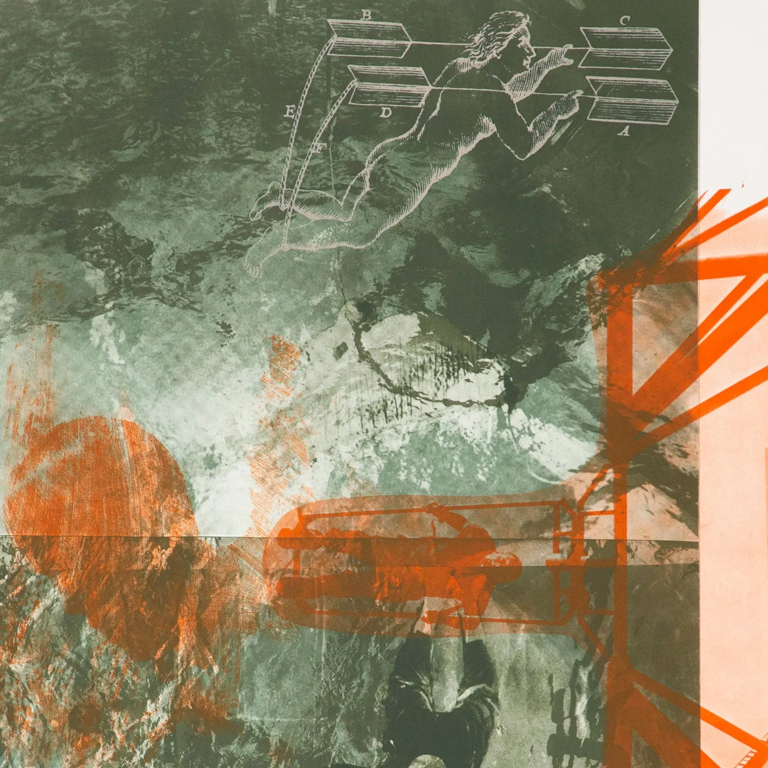 ROBERT RAUSCHENBERG "BAIT (STONED MOON)" LITHOGRAPH, 1970