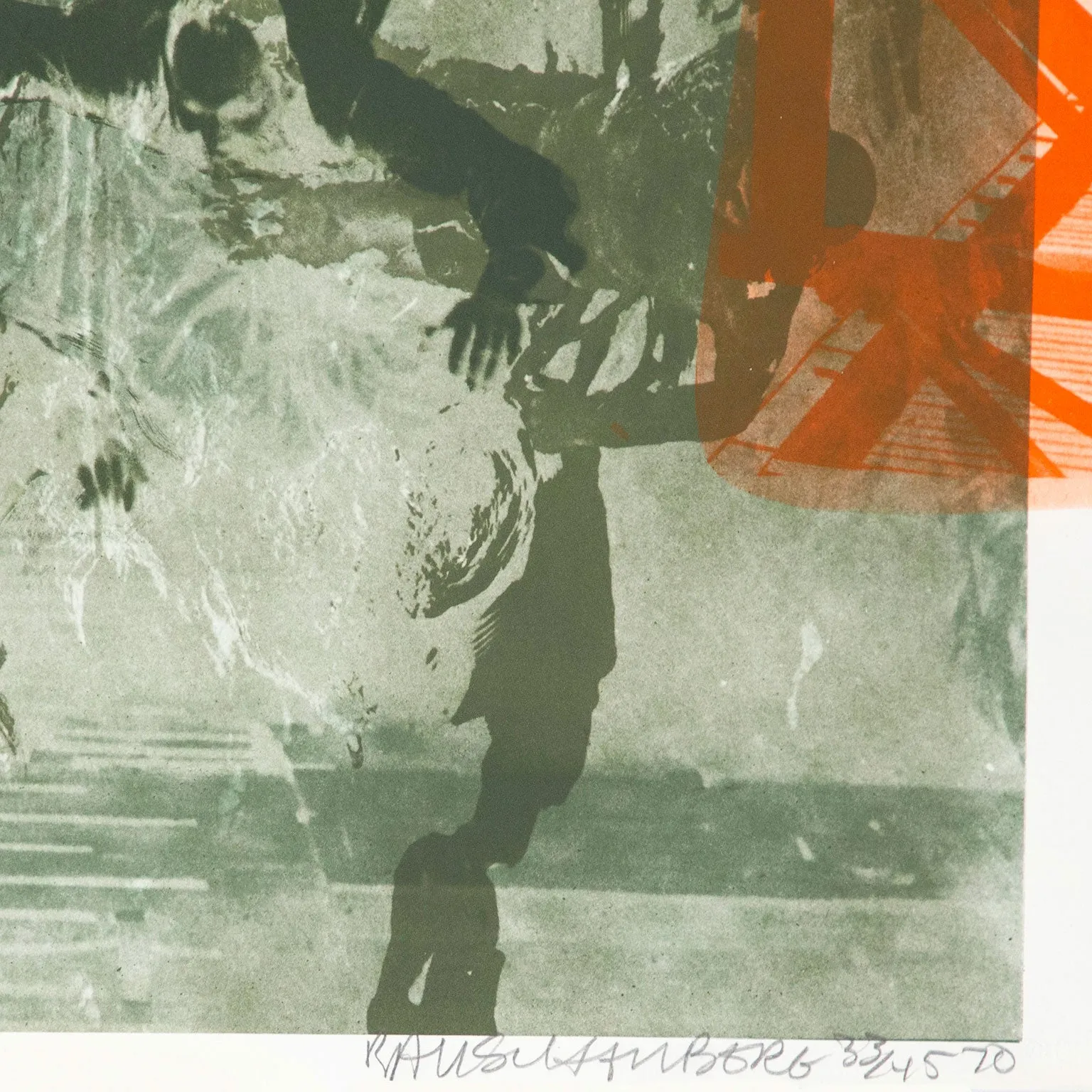 ROBERT RAUSCHENBERG "BAIT (STONED MOON)" LITHOGRAPH, 1970