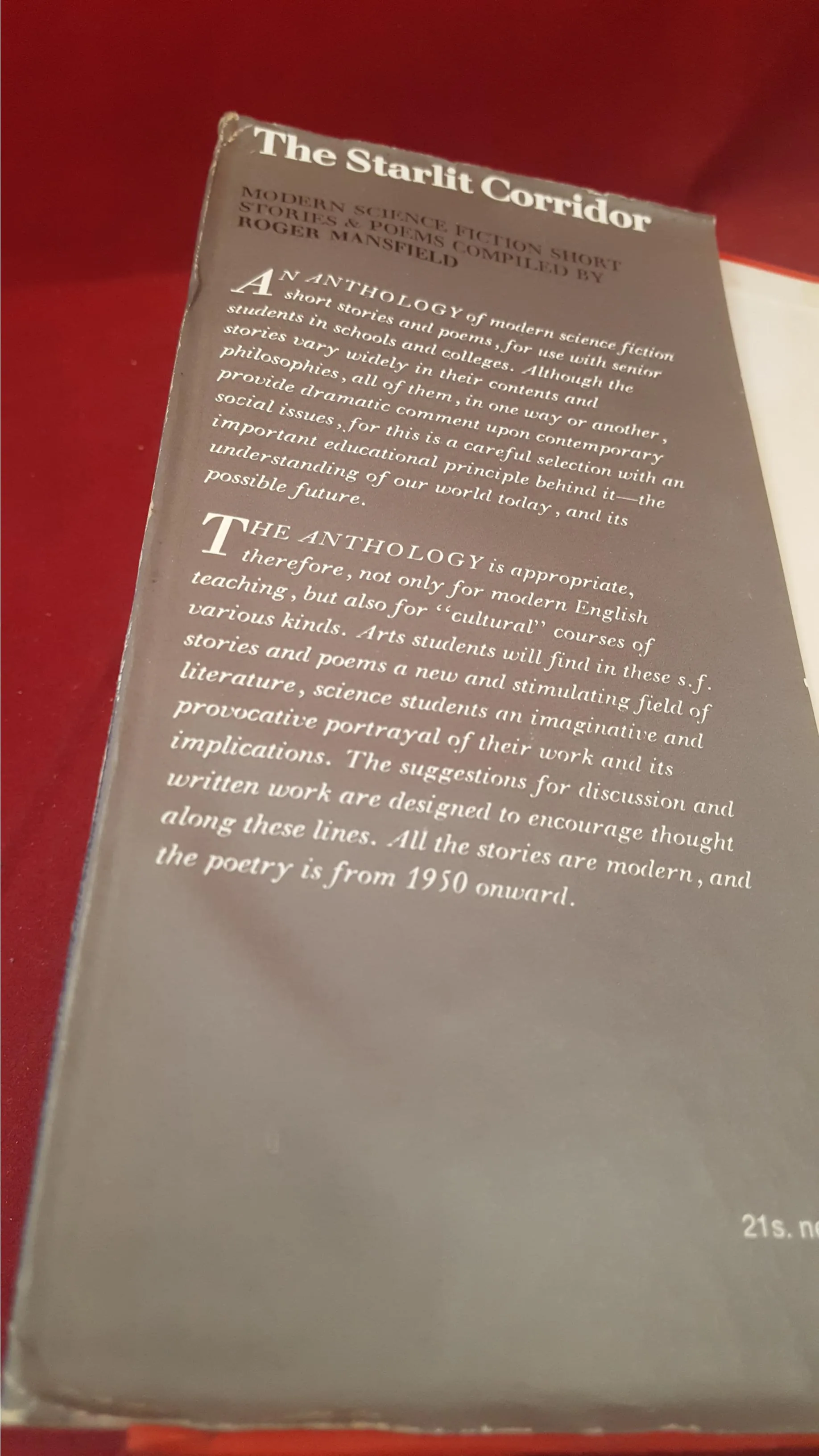 Roger Mansfield - The Starlit Corridor, Pergamon Press, 1967, First Edition