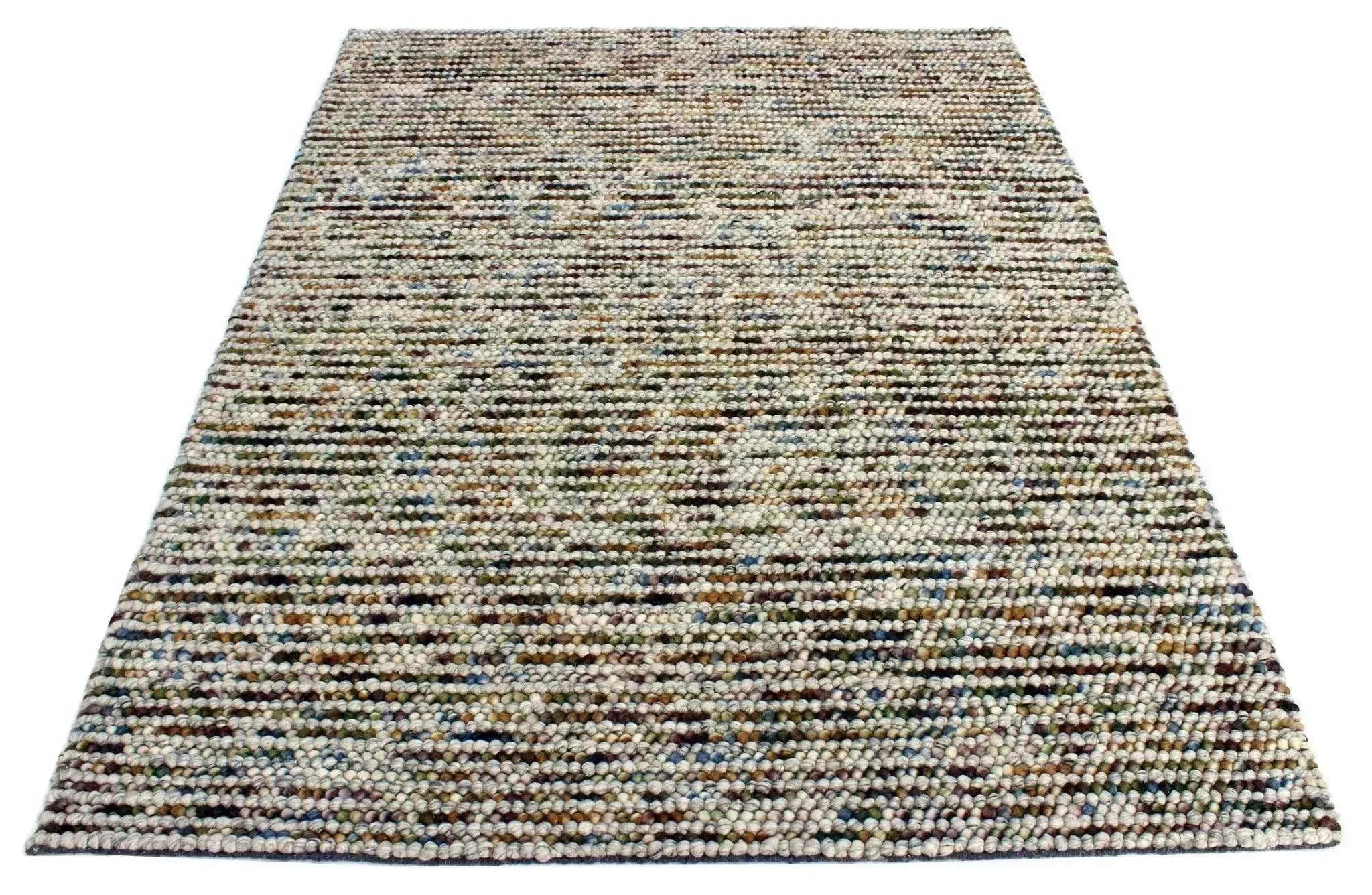 Rosella Green Modern Wool Rug