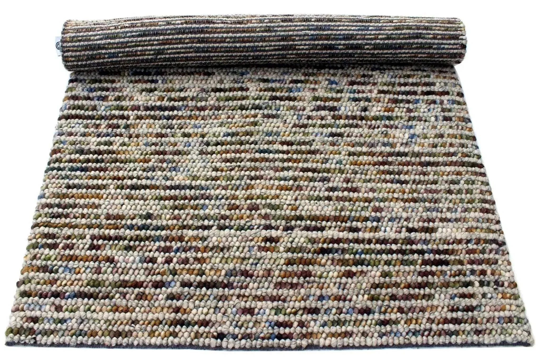 Rosella Green Modern Wool Rug