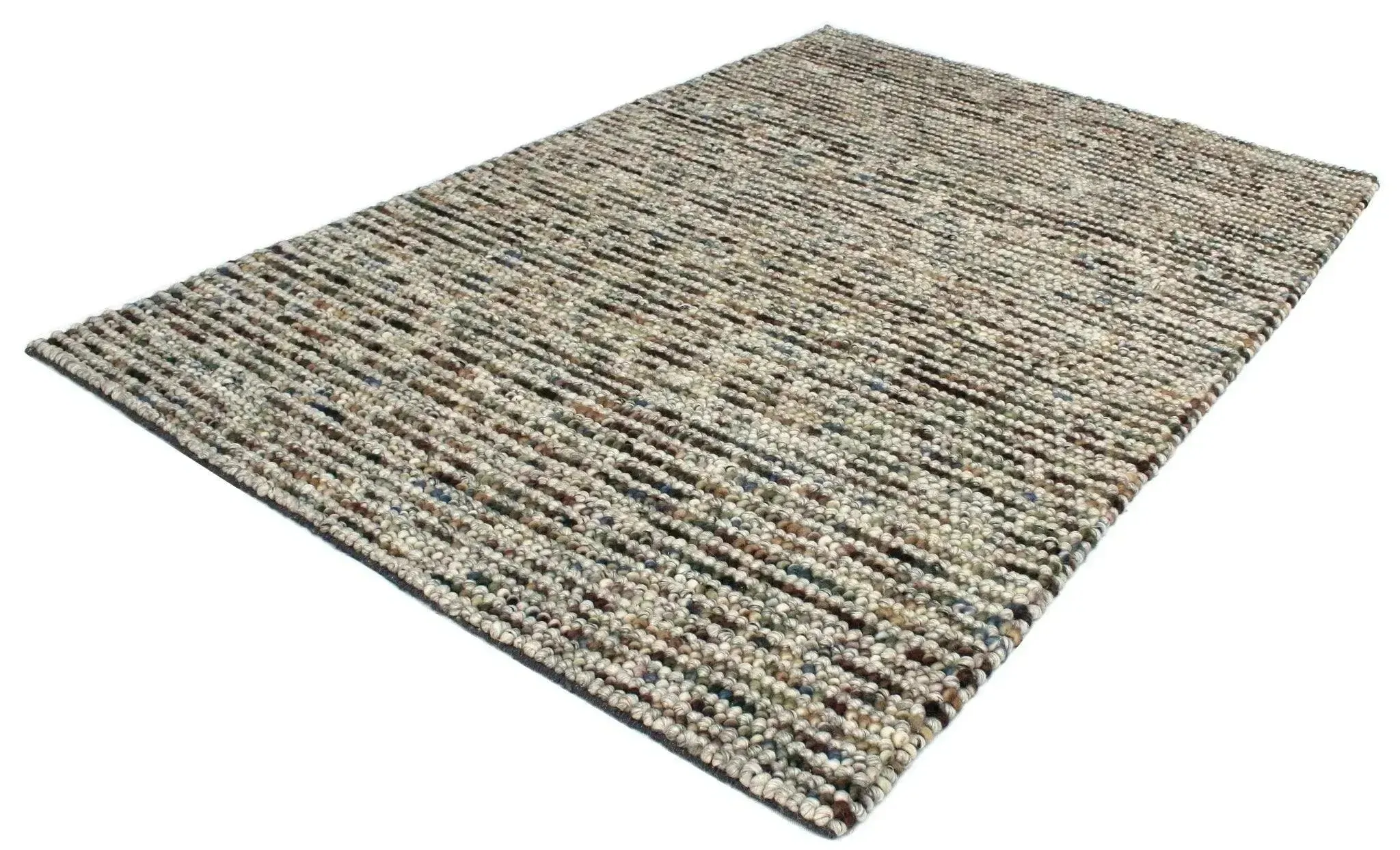 Rosella Green Modern Wool Rug