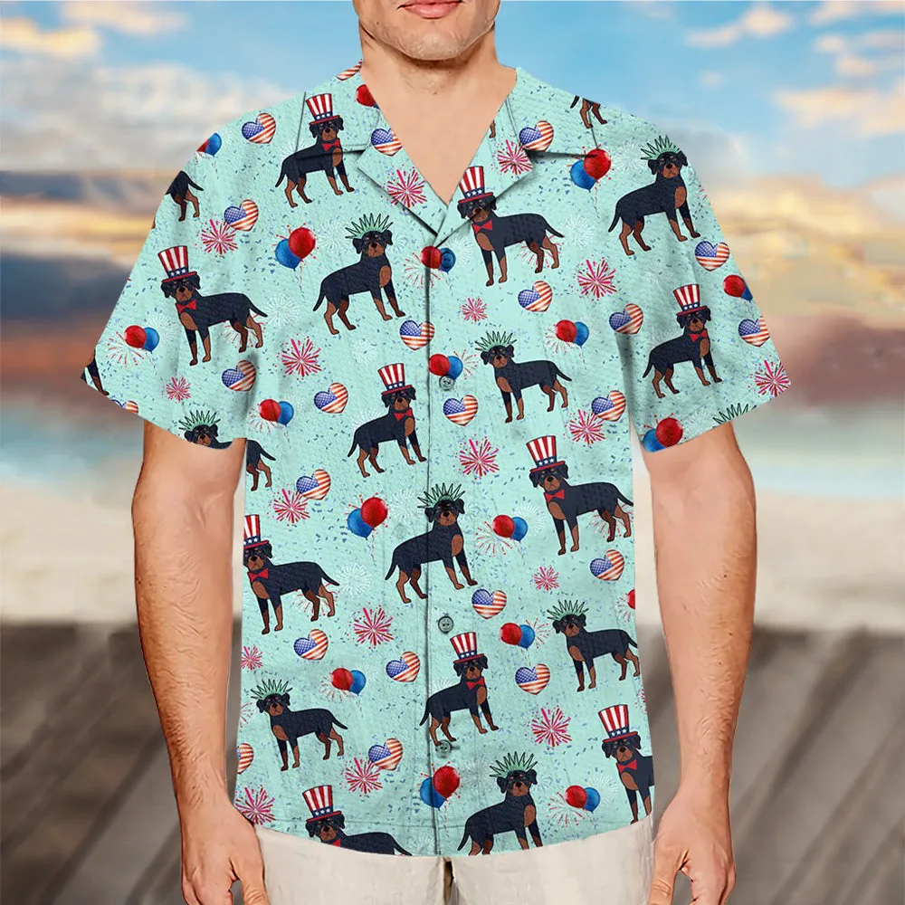 Rottweiler Firework Independence Day Shirt