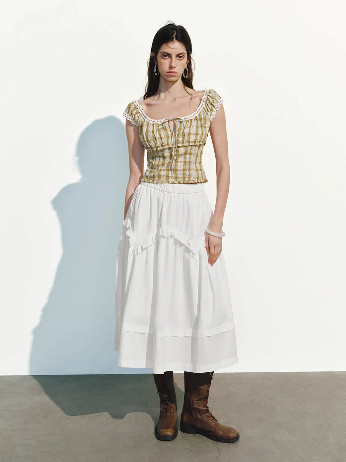 Ruffle Hem A-Line Skirts