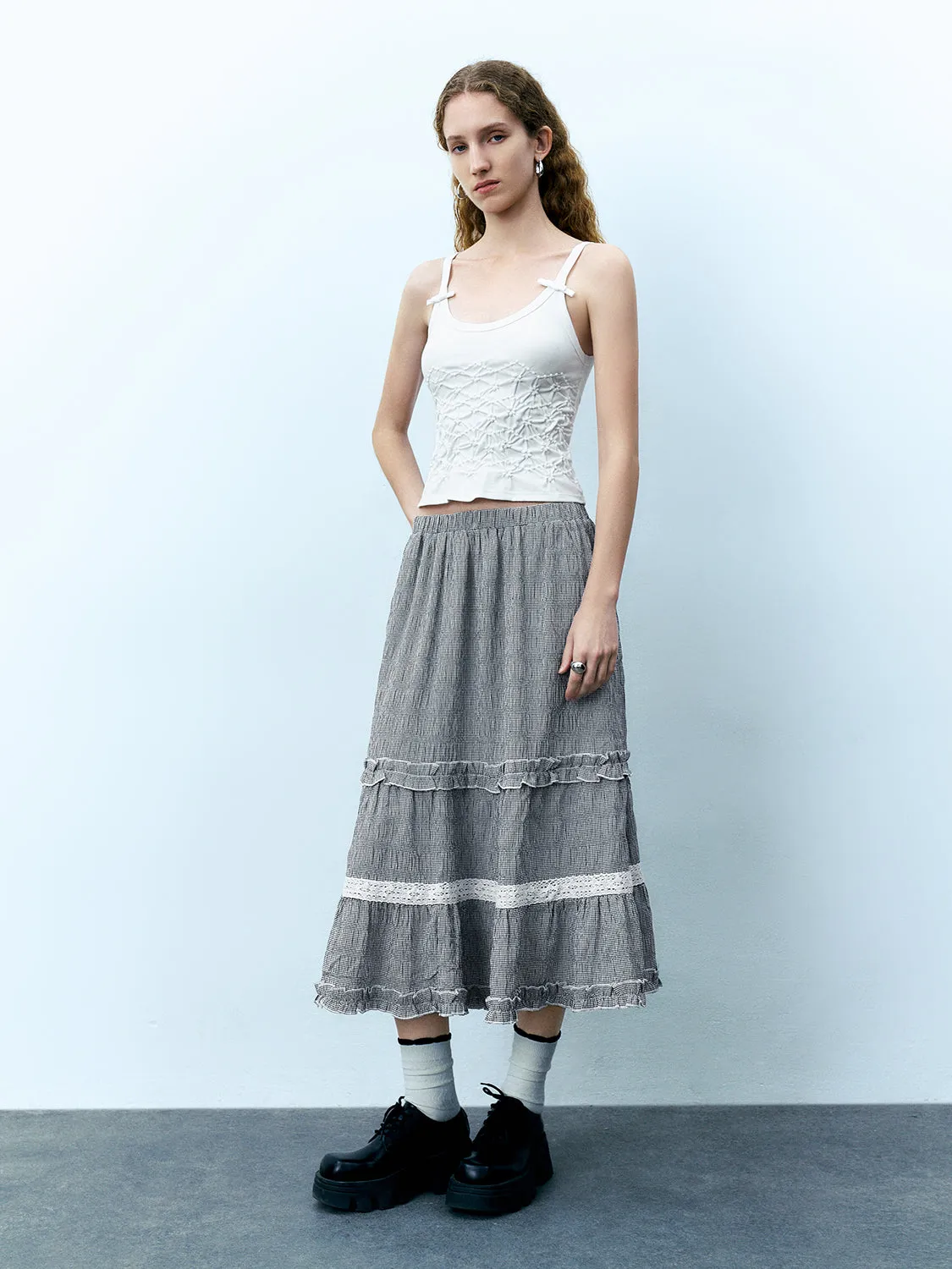 Ruffle Hem A-Line Skirts