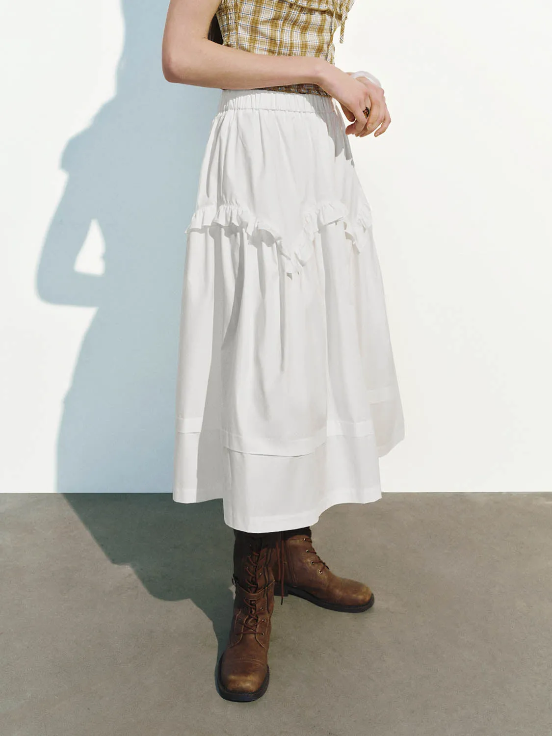 Ruffle Hem A-Line Skirts