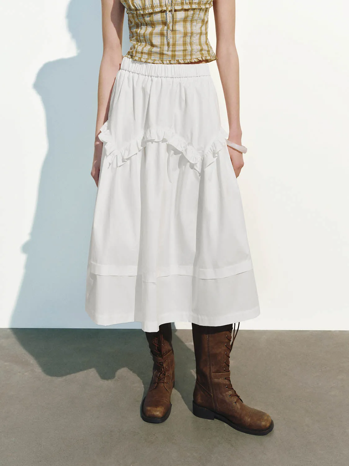Ruffle Hem A-Line Skirts