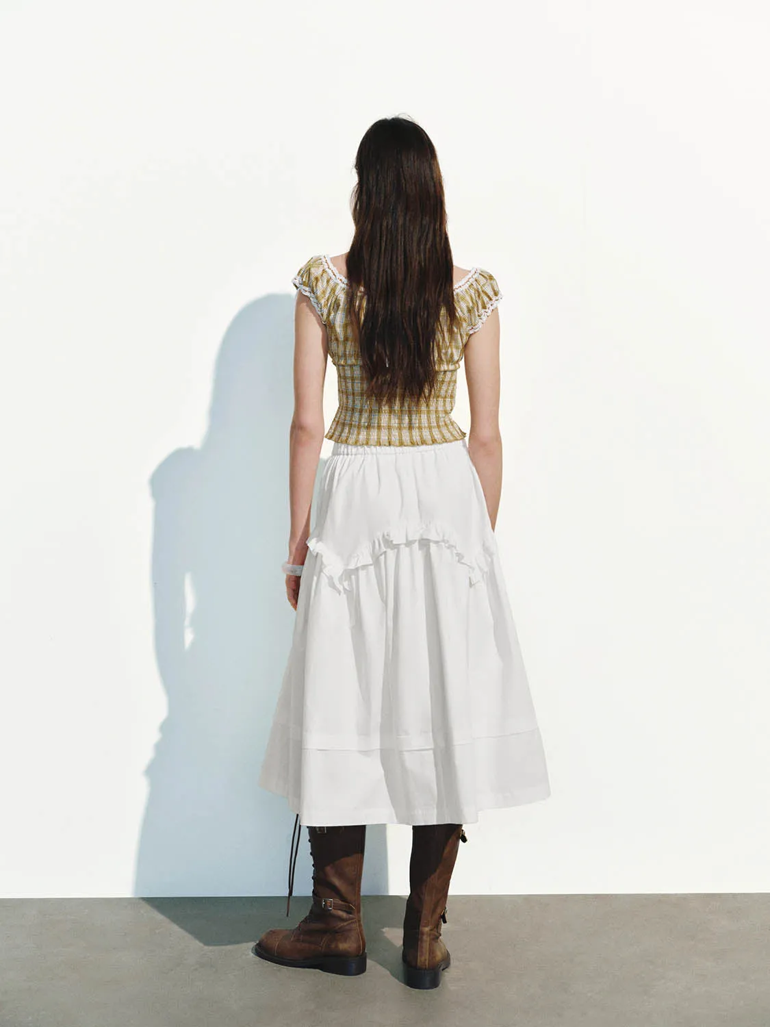 Ruffle Hem A-Line Skirts