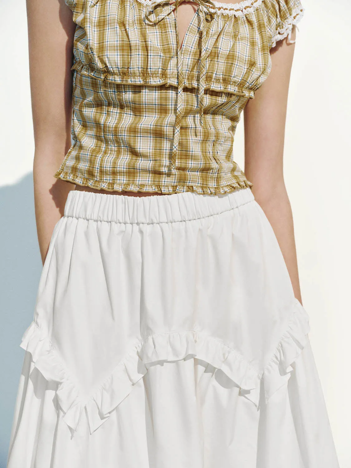 Ruffle Hem A-Line Skirts