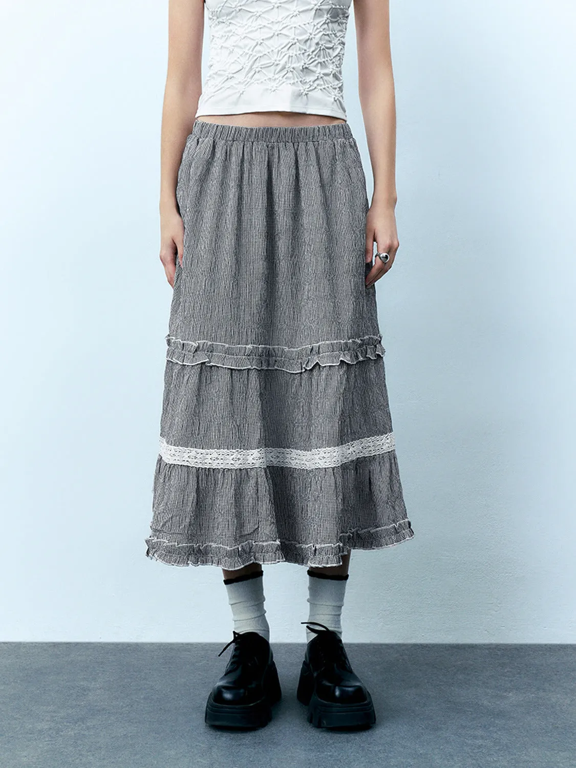 Ruffle Hem A-Line Skirts