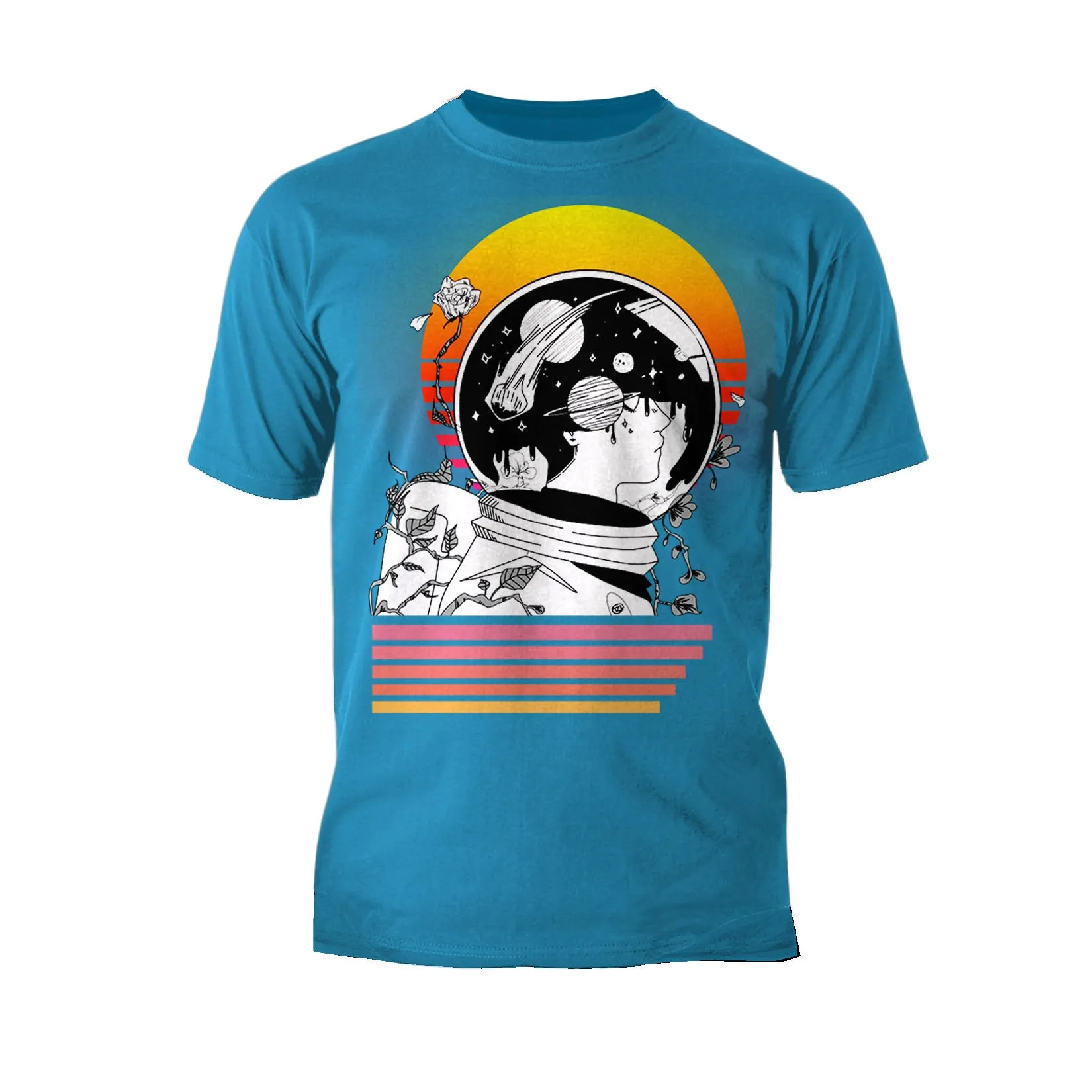 Science Space Astronaut Anime Retro Vintage Comic Nerd Geek Official Men's T-shirt